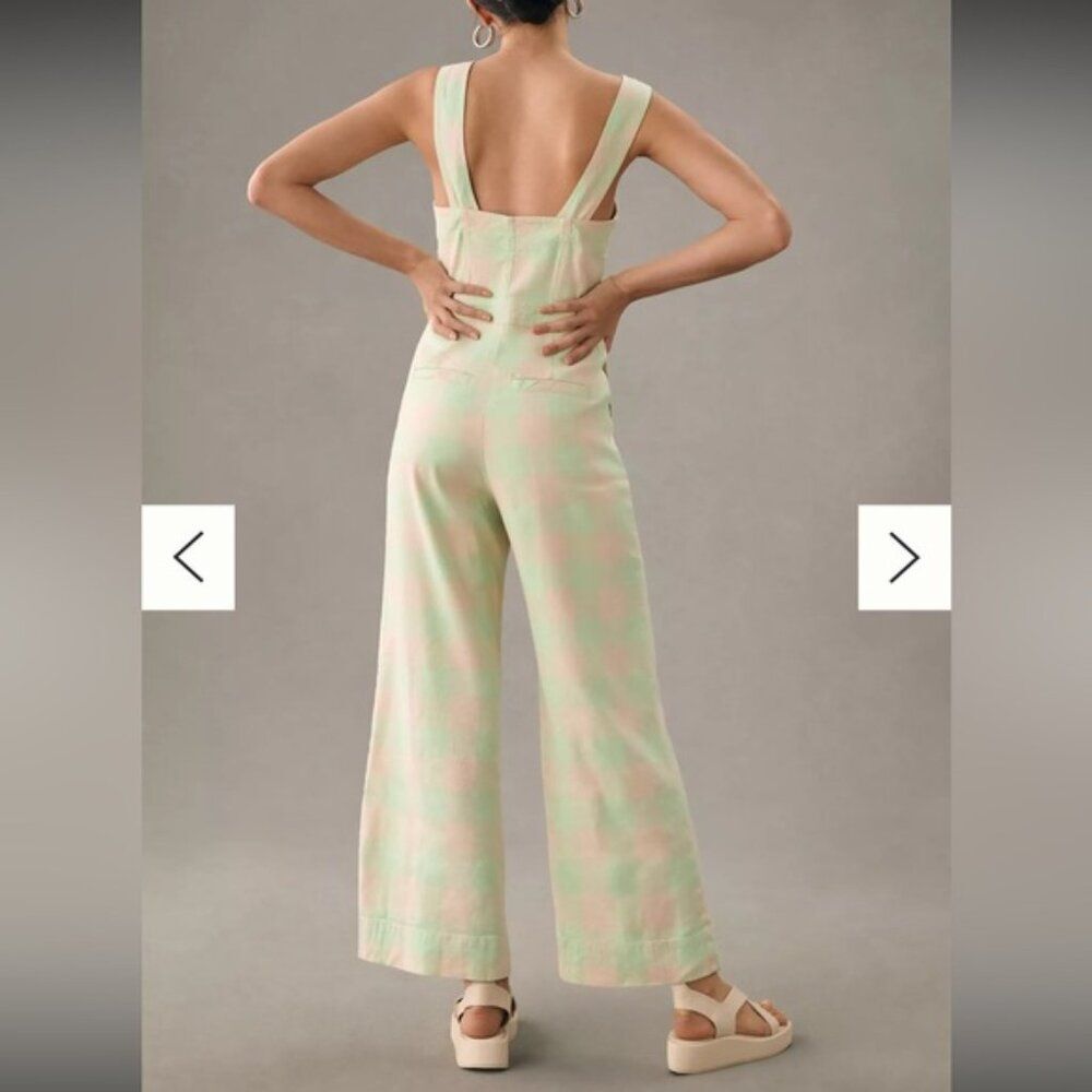 Anthropologie The Portside Button-Front Jumpsuit by Maeve 6 Tall - Picture 2 of 5